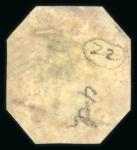 Stamp of India » Used Abroad » Straits Settlements » Penang (147) 1854 4a head die III used in Penang