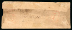 Stamp of India » 1854 Lithographs 1854 1a Die II dull red (SG14) on cover from Calicut