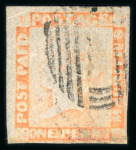 Stamp of Mauritius » 1848-59 Post Paid Issue » Worn Impressions (SG 16-22) Mauritius 1855-58 worn Impression group of three used