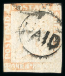Stamp of Mauritius » 1848-59 Post Paid Issue » Worn Impressions (SG 16-22) Mauritius 1855-58 worn Impression group of three used