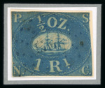 Stamp of Peru Peru 1857 Pacific Steam Navigation Co. 1r blue used