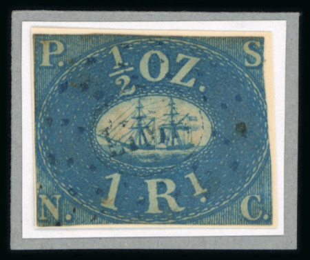 Stamp of Peru Peru 1857 Pacific Steam Navigation Co. 1r blue used