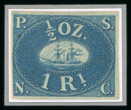 Stamp of Peru Peru 1857 Pacific Steam Navigation Co. 1r and 2r unused