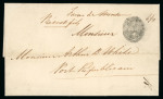 Stamp of Haiti » Pre-Stamp Haiti 1845 Gonaives Negative Seal Local entire