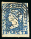 Stamp of India » Used Abroad » Straits Settlements » Singapore (172) 1854 1/2a, 1a and 2a with "B/172" numerals