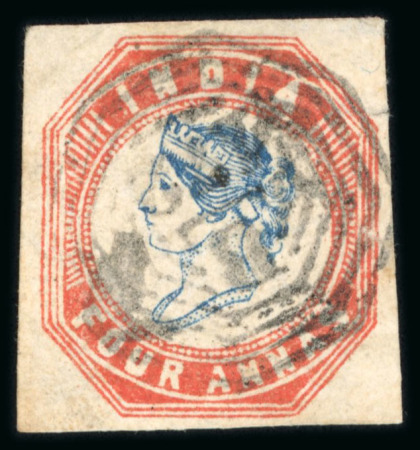 Stamp of India » Used Abroad » Straits Settlements » Singapore (172) 1854 1/2a, 1a die I, 2a and 4a die III with "B/172" numerals
