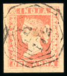 Stamp of India » Used Abroad » Straits Settlements » Singapore (172) 1854 1/2a, 1a die I, 2a and 4a die III with "B/172" numerals