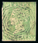Stamp of India » Used Abroad » Straits Settlements » Singapore (172) 1854 1/2a, 1a die I, 2a and 4a die III with "B/172" numerals