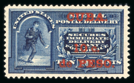 Stamp of Cuba » US Administration Cuba USA 1899 Special Delivery 10c on 10c special printing hinged mint