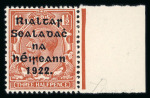 Stamp of Ireland » 1922 (Jul-Nov) Thom Overprints (T25-T41) 1 1/2d red-brown, mint nh right sheet marginal single, showing PENCF corrected variety