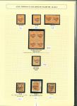 Stamp of Ireland » 1922-23 Thom Three-Line Overprints (T47-T61) 2d orange to 1s bistre-brown, attractive balance study neatly mounted and knowledgeably written up on forty-four-album pages, showing a fine array of mint and used, with both singles, pairs, strips and blocks of four, si