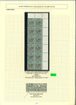 Stamp of Ireland » 1922-23 Thom Three-Line Overprints (T47-T61) 2d orange to 1s bistre-brown, attractive balance study neatly mounted and knowledgeably written up on forty-four-album pages, showing a fine array of mint and used, with both singles, pairs, strips and blocks of four, si