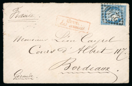 Stamp of France » Lettres Classiques Collections 1874, réunion de 2 lettres avec cachets "correspondances