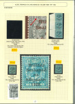 Stamp of Ireland » 1922-35 Overprint Collections Balance collection of odds and ends from the Barry Cousins collection neatly mounted and knowledgeably written up on forty-six-album pages, showing a fine array of mint and used, with both singles, pairs, strips and bloc
