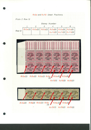Stamp of Ireland » 1922-35 Overprint Collections The Michael Priestly award-winning exhibition collection is neatly mounted and knowledgeably written up on over 180 album pages. This study focuses on Priestly's research of the low-value overprints, particularly on the