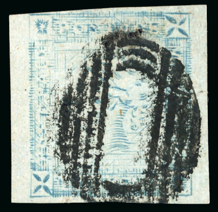 Stamp of Mauritius » 1859 Lapirot Issue » Worn Impressions (SG 39) Mauritius 1856-58 Latest Impression 2d used x 2