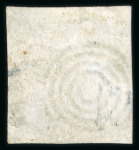 Stamp of Mauritius » 1848-59 Post Paid Issue » Worn Impressions (SG 16-22) Post Paid 2d blue, two examples with worn impressions, plus Lapirot worn impression