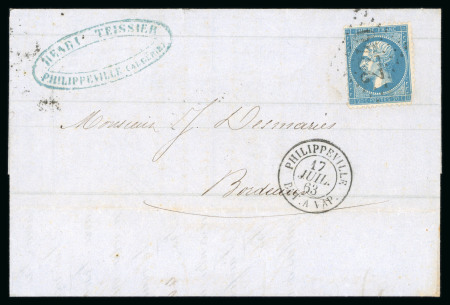 Stamp of France » Lettres Classiques Collections 1862-1876, archive DESMARIES et Fils, ensemble de 75