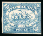 Stamp of Egypt » Suez-Canal Company 1868 1c to 40c complete unused set of four, plus extra 20c and 40c