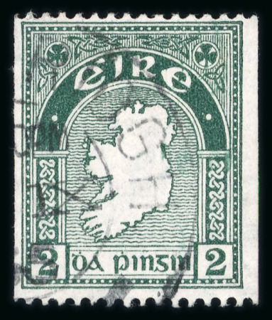 Stamp of Ireland » Definitives 1933-35 SE 2d pearl-green, perf. 15 x imperf., used