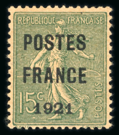 Stamp of France » Préoblitérés 1921, préoblitéré Semeuse Postes France Y&T n° 34 15c