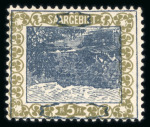 Stamp of Colonies françaises » Sarre 1921, Y&T n° 53a variété centre renversé neuf ** MNH