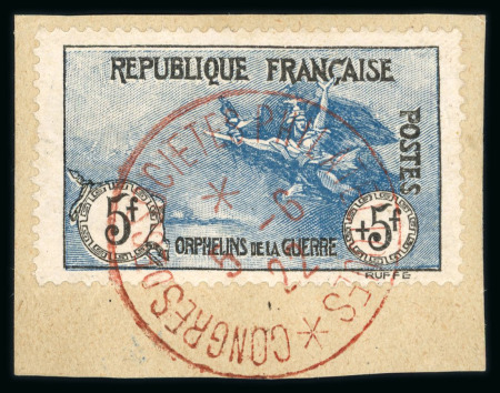 Stamp of France » Émissions à partir de 1900 1917, Orphelins Y&T 148 à 155, la première série oblitérée