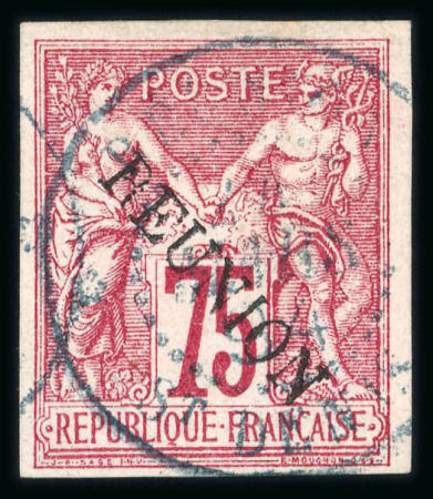 Stamp of Colonies françaises » Réunion 1891, Réunion Y&T n° 15 oblitéré signé Scheller, TB.
