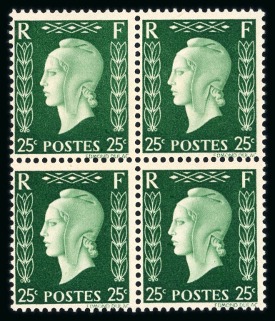 Stamp of France » Émissions à partir de 1900 1942, Marianne de Dulac Y&T n°701A/701C + 701D/701F,