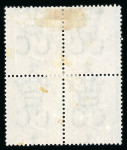 Stamp of Mauritius » 1860-72 De La Rue Issues (SG 46-72) 1863-72 2d pale blue and bright blue mint blocks of four
