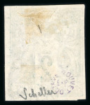 Stamp of Colonies françaises » Guyane française 1886, Y&T n° 1 oblitéré TB et signé Scheller.