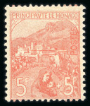 Stamp of Colonies françaises » Monaco 1919, Orphelins Y&T n° 33 5f + 5f neuf * signé Scheller,