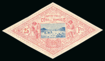 Stamp of Colonies françaises » Côtes des Somalis 1894, caravanes de sauniers Y&T n° 20 25f neuf *, très