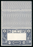 Stamp of Colonies françaises » Côtes des Somalis CANCEL 1938, YT n° 168a variété centre omis superbe exemplaire