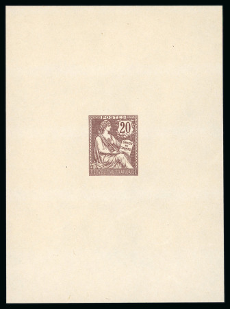 Stamp of France » Émissions à partir de 1900 1902, Mouchon retouché Maury/Spink n°126, épreuve du