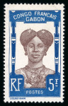 Stamp of Colonies françaises » Gabon 1910, série Y&T n° 33-48 complète neufs * TB.