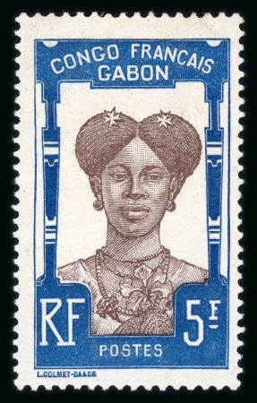 Stamp of Colonies françaises » Gabon 1910, série Y&T n° 33-48 complète neufs * TB.