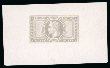 Stamp of France » Empire Lauré 1863-1870 1870, Napoléon lauré 5fr empire, épreuve sans valeur