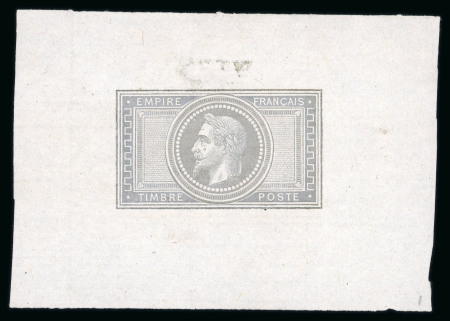 Stamp of France » Empire Lauré 1863-1870 1870, Napoléon lauré 5fr empire, épreuve sans valeur
