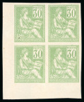 Stamp of France » Émissions à partir de 1900 1900, Mouchon Y&T n°115, essai de couleurs du 30c en