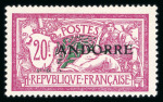 Stamp of Colonies françaises » Andorre (Poste française) 1931, première série Y&T n° 1-23 complète neufs **
