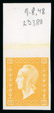 Stamp of France » Émissions à partir de 1900 1948, Marianne de Dulac, tirage d'essai de Paris, série