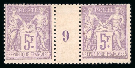 Stamp of France » Type Sage 1876-1900 1876, ensemble de bonnes valeurs en paire avec millésime
