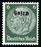 Stamp of France » Alsace-Lorraine 1940, Hindenburg surchargé Y&T n° 11a superbe variété