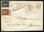 Stamp of France » Lettres Classiques 1850, exceptionnelle lettre affranchie d'un Cérès