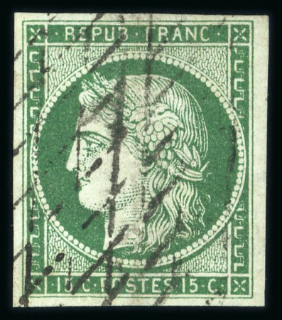 Stamp of France » Type Cérès de 1849-1850 1849-1850, Cérès Y&T n° 1 signé Calves, n° 2 signé