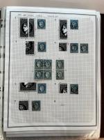 Stamp of France » Collections 1876, sur une cinquantaine de pages, collection de