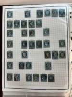 Stamp of France » Collections 1876, sur une cinquantaine de pages, collection de