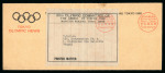 Stamp of Olympics » 1940 Tokyo (Cancelled) 1940 Tokyo Olympic News printed envelope with Olympic Committee address label, sent to India