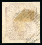 Stamp of Portugal 1855, Pedro V "cabelos lisos" 5 Reis Edifil n° 5 used